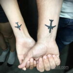 Фото тату самолет 06.07.2021 №273 - airplane tattoo - tatufoto.com