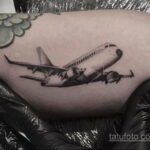 Фото тату самолет 06.07.2021 №280 - airplane tattoo - tatufoto.com