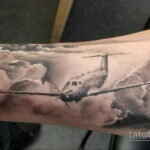 Фото тату самолет 06.07.2021 №288 - airplane tattoo - tatufoto.com