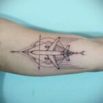 Фото тату самолет 06.07.2021 №291 - airplane tattoo - tatufoto.com