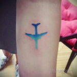 Фото тату самолет 06.07.2021 №293 - airplane tattoo - tatufoto.com