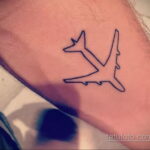 Фото тату самолет 06.07.2021 №299 - airplane tattoo - tatufoto.com