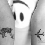 Фото тату самолет 06.07.2021 №302 - airplane tattoo - tatufoto.com