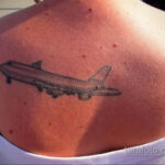 Фото тату самолет 06.07.2021 №306 - airplane tattoo - tatufoto.com