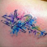 Фото тату самолет 06.07.2021 №308 - airplane tattoo - tatufoto.com