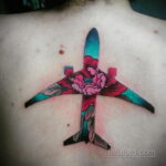 Фото тату самолет 06.07.2021 №309 - airplane tattoo - tatufoto.com