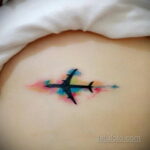 Фото тату самолет 06.07.2021 №315 - airplane tattoo - tatufoto.com