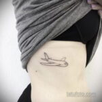 Фото тату самолет 06.07.2021 №316 - airplane tattoo - tatufoto.com