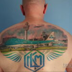 Фото тату самолет 06.07.2021 №326 - airplane tattoo - tatufoto.com