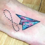 Фото тату самолет 06.07.2021 №368 - airplane tattoo - tatufoto.com