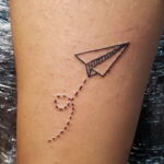 Фото тату самолет 06.07.2021 №370 - airplane tattoo - tatufoto.com