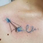 Фото тату самолет 06.07.2021 №380 - airplane tattoo - tatufoto.com