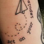 Фото тату самолет 06.07.2021 №383 - airplane tattoo - tatufoto.com