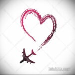 Фото тату самолет 06.07.2021 №392 - airplane tattoo - tatufoto.com