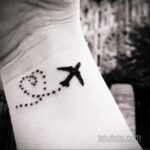 Фото тату самолет 06.07.2021 №399 - airplane tattoo - tatufoto.com