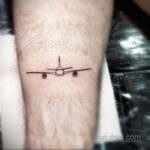 Фото тату самолет 06.07.2021 №403 - airplane tattoo - tatufoto.com