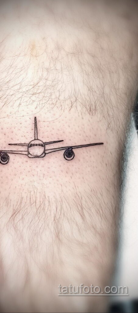 Фото тату самолет 06.07.2021 №404 - airplane tattoo - tatufoto.com