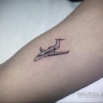 Фото тату самолет 06.07.2021 №406 - airplane tattoo - tatufoto.com