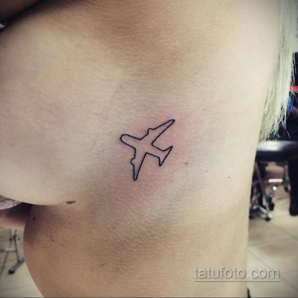 Фото тату самолет 06.07.2021 №407 - airplane tattoo - tatufoto.com