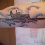 Фото тату самолет 06.07.2021 №409 - airplane tattoo - tatufoto.com