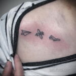 Фото тату самолет 06.07.2021 №426 - airplane tattoo - tatufoto.com