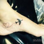 Фото тату самолет 06.07.2021 №432 - airplane tattoo - tatufoto.com
