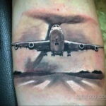 Фото тату самолет 06.07.2021 №444 - airplane tattoo - tatufoto.com