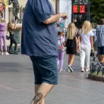 Временная тату с ягуаром внизу ноги взрослого мужчины - Уличная тату (street tattoo) № 14–210821 1