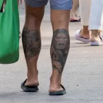 Тату в восточном стиле на руках и ногах мужчины с крепким телом - Уличная тату (street tattoo) № 14–210821 2