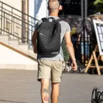 Тату пальма и солнце – красный круг на левой икре парня - Уличная тату (street tattoo) № 14–210821 6