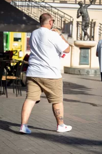 Тату паутина и паук на правой икре парня - Уличная тату (street tattoo) № 14–210821 4