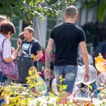 Тату рукав с портретами и надписями на левой руке парня - Уличная тату (street tattoo) № 14–210821 1