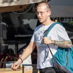 Тату с карпом на левой руке парня - Уличная тату (street tattoo) № 14–210821 5