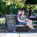 Тату цветы у девушки на ноге, тату орел у парня на плече - Уличная тату (street tattoo) № 14–210821 5