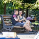 Тату цветы у девушки на ноге, тату орел у парня на плече - Уличная тату (street tattoo) № 14–210821 6