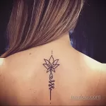 Фото женской тату лотос 07.08.2021 №049 - female tattoo lotus - tatufoto.com