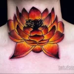 Фото рисунка тату с лотосом 07.08.2021 №058 - lotus tattoo - tatufoto.com