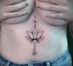 Фото рисунка тату с лотосом 07.08.2021 №112 - lotus tattoo - tatufoto.com
