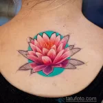 Фото рисунка тату с лотосом 07.08.2021 №122 - lotus tattoo - tatufoto.com