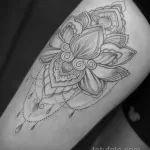 Фото рисунка тату с лотосом 07.08.2021 №149 - lotus tattoo - tatufoto.com