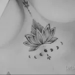 Фото рисунка тату с лотосом 07.08.2021 №167 - lotus tattoo - tatufoto.com