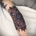 Фото тату мандала лотос 07.08.2021 №003 - mandala lotus tattoo - tatufoto.com