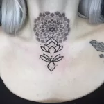 Фото тату мандала лотос 07.08.2021 №023 - mandala lotus tattoo - tatufoto.com