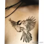 Фото тату с птицей синица 13,08,2021 - №0019 - Tit tattoo - tatufoto.com