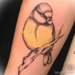 Фото тату с птицей синица 13,08,2021 - №0069 - Tit tattoo - tatufoto.com