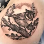 Фото тату с птицей синица 13,08,2021 - №0102 - Tit tattoo - tatufoto.com