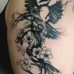 Фото тату с птицей синица 13,08,2021 - №0143 - Tit tattoo - tatufoto.com