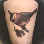 Фото тату с птицей синица 13,08,2021 - №0151 - Tit tattoo - tatufoto.com