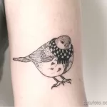 Фото тату с птицей синица 13,08,2021 - №0200 - Tit tattoo - tatufoto.com