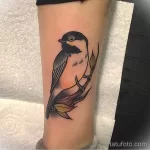 Фото тату с птицей синица 13,08,2021 - №0224 - Tit tattoo - tatufoto.com